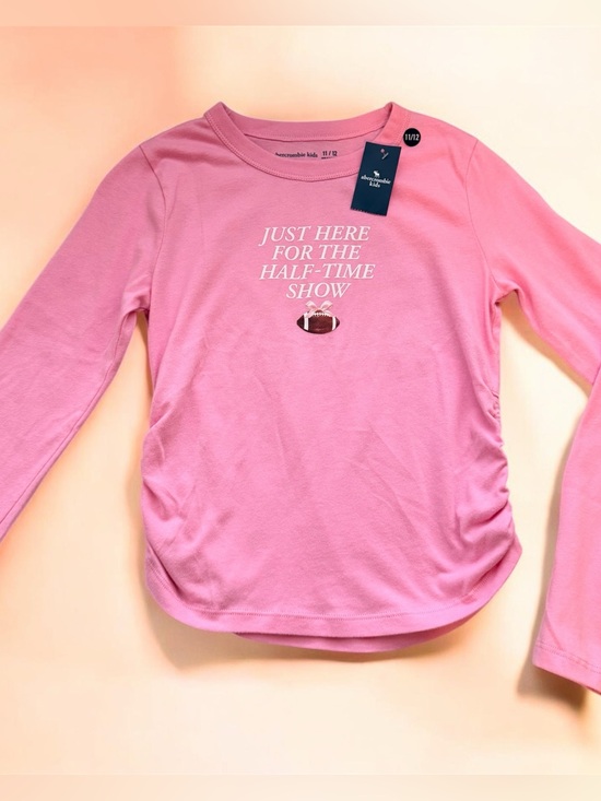 abercrombie kids Other - abercrombie kids Pink Long Sleeve Tee "Just Here for the Half-Time Show"
